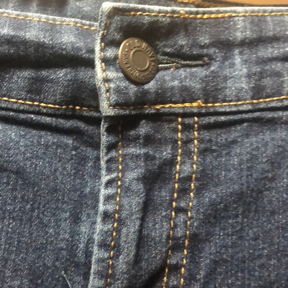 Dark Wash Mid-Rise Super Skinny Jeans - Picture 4 of 5